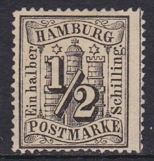 Hamburg Mi.-Nr. 10 *