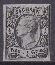 Sachsen Mi.-Nr. 8 II (*)