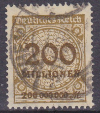 Deutsches Reich Mi.-Nr. 323 A P b oo gepr. INFLA