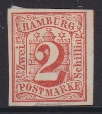 Hamburg Mi.-Nr. 3 (*)