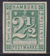 Hamburg Mi.-Nr. 9 (*)