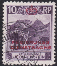 Liechtenstein Dienst Mi.-Nr. 2 A oo