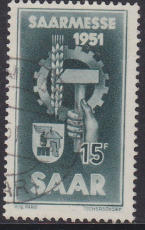 Saar Mi.-Nr. 306 geprüft