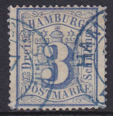 Hamburg Mi.-Nr. 15 a oo