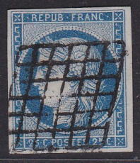 ALT - Frankreich Mi.-Nr. 4 a oo