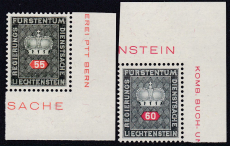 Liechtenstein - Dienst Mi.-Nr. 40/41 y **