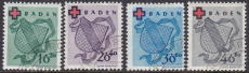 Baden Mi.-Nr. 42/45 A oo