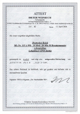 Deutsches Reich Mi.-Nr. 335 A W b oo Fotoattest