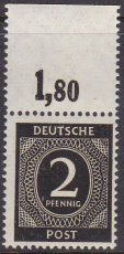 Alli.Bes. Mi.-Nr. 912 b P OR dgz ** geprüft