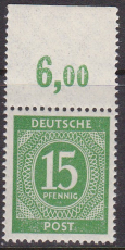 Alli.Bes. Mi.-Nr. 922 d P OR dgz ** geprüft