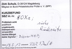 SBZ Mi.-Nr. 80 X ** Kurzbefund