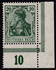 Deutsches Reich Mi.-Nr. 143 c ** Kurzbefund