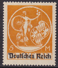 Deutsches Reich Mi.-Nr. 136 AF V ** gepr. BPP