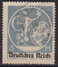 Deutsches Reich Mi.-Nr. 134 AF V oo gepr. INFLA