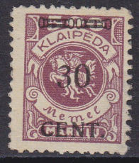 Memel Mi.-Nr. 175 III ** gepr. BPP