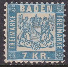 Baden Mi.-Nr. 25 b *