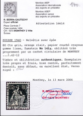 Schweiz Mi. Nr. 141 y oo Fotobefund