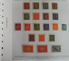 INFLA Sammlung postfrisch im Deutsche Post Vordruckalbum