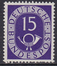 Bund Mi.-Nr. 129 ** Zahnfehler