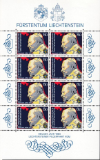 Liechtenstein Kleinbogen Mi.-Nr. 830 **