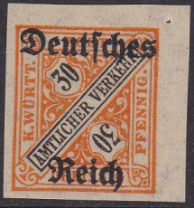 Deutsches Reich Dienst Mi.-Nr. 61 U **