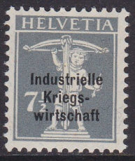 Schweiz (Ind. Kriegsw.) Mi. Nr. 3 II *