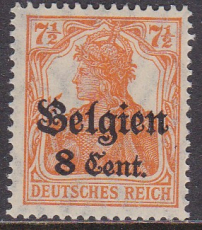 Landespost in Belgien Mi.-Nr. 13 b II **