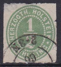Schleswig Holstein Mi.-Nr. 19 oo Mgl. gepr. BPP