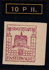 Finsterwalde Mi.-Nr. 10 P II ** gepr. BPP