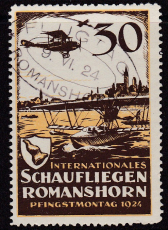 Schweiz Flugpost Vignette 1924 oo