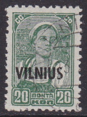 Dt. Bes. Litauen Mi.-Nr. 13 oo gepr. BPP