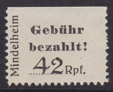 Mindelheim Mi.-Nr. 2 A **