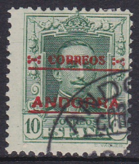 sp. Andorra Mi.-Nr. 3 B a oo