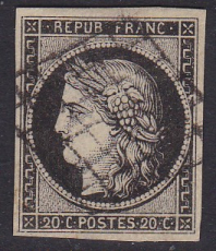 Alt - Frankreich Mi.-Nr. 3 y oo