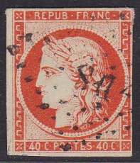 ALT - Frankreich Mi.-Nr. 5 a oo Mgl.