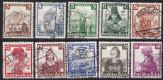 Deutsches Reich Mi.-Nr. 588/97 oo