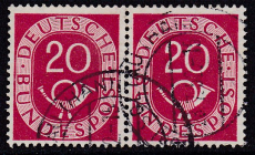 Bund Mi.-Nr. 130 oo Paar