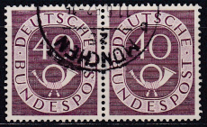 Bund Mi.-Nr. 133 oo Paar