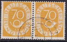 Bund Mi.-Nr. 136 oo Paar