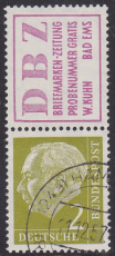 Bund ZD Mi.-Nr. S 15 oo