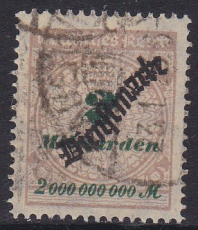 Deutsches Reich Dienst Mi.-Nr. 84 oo gepr. BPP