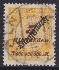 Deutsches Reich Dienst Mi.-Nr. 85 oo Kurzbefund