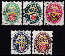 Deutsches Reich Mi.-Nr. 430/434 oo