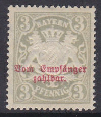 Bayern Porto Mi.-Nr. 10 B x **