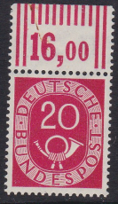 Bund Mi.-Nr. 130 ** W OR
