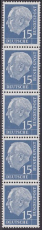 Bund Mi.-Nr. 184 x W v R ** 5-Streifen