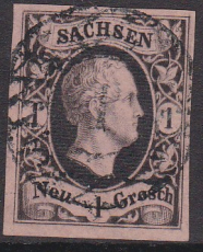Sachsen Mi.-Nr. 4 II oo