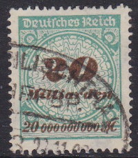 Deutsches Reich Mi.-Nr. 329 A P oo gepr. INFLA