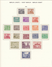 Luxussammlung Berlin 1948 - 1990 postfrisch