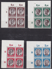 Deutsches Reich Mi.-Nr. 540/43 ** Eckrand